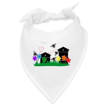 Honiggewächshäuser - Bandana - Weiß - Vorne