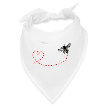 Liebe bei - Bandana - Weiß - Vorne