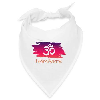 Yoga Namaste - Bandana - Weiß - Vorne
