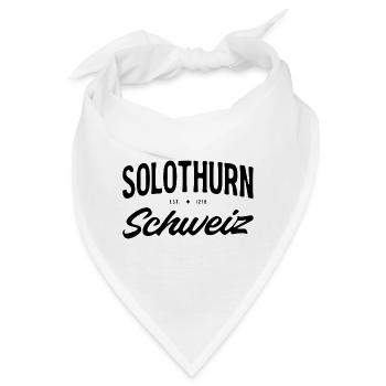 Solothurn Schweiz Vintage Schrift - Bandana - Weiß - Vorne