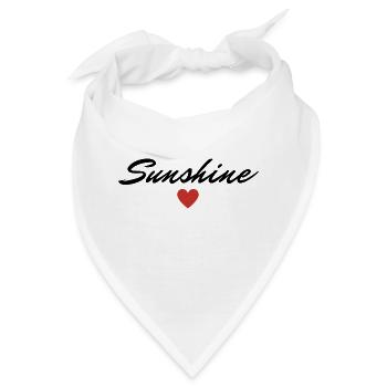 Sunshine Sonnenschein Valentinstag Lieblingsmensch - Bandana - Weiß - Vorne