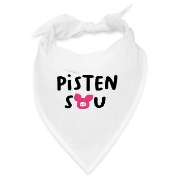 Pistensau Skipiste Quotes Skiurlaub Après-Ski Fun - Bandana - Weiß - Vorne
