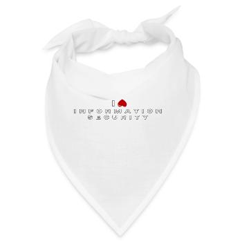 Ich hasse Informationssicherheit - Bandana - Weiß - Vorne