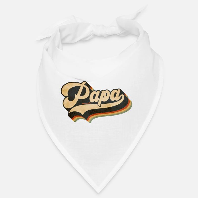 Papa Vintage Script Rainbow Bandana