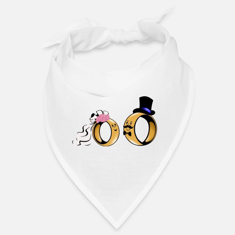 Duo de bagues de mariée Amour Bandana
