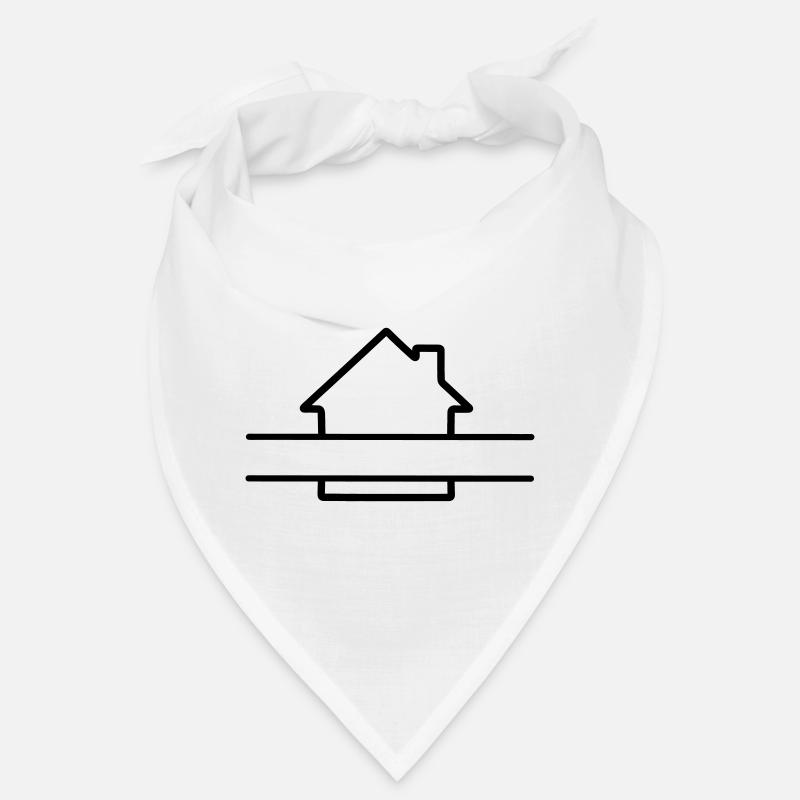 House simple long text banner Bandana