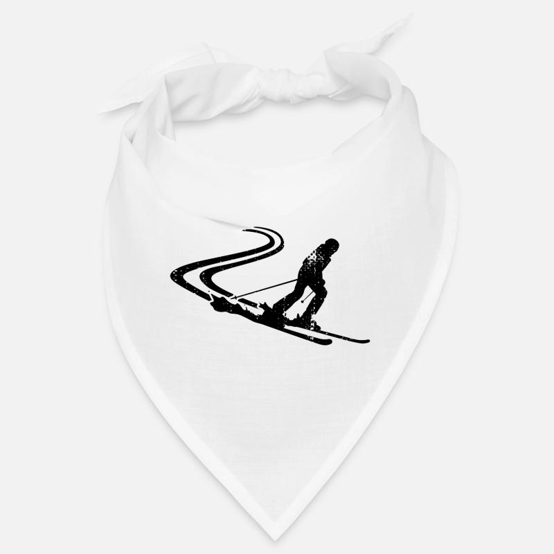 Skier Drawing Bandana