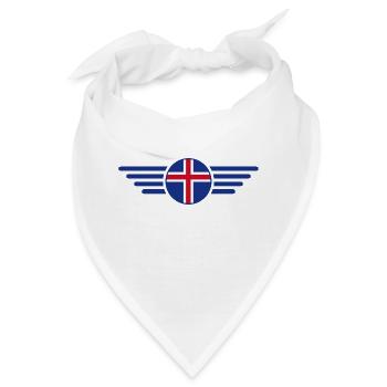 Island Stil Design T-Shirt - Bandana - Weiß - Vorne