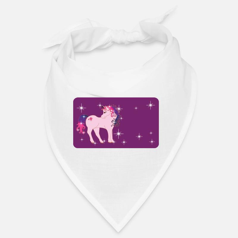 Fantasy Einhorn mit Sternchen - lila  Bandana