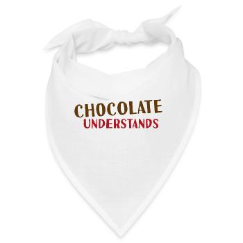 Chocolate understands - Bandana - Weiß - Vorne