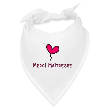 GELIEBTE. VIELEN DANK. DANKE HERRIN. GELIEBTE - Bandana - Weiß - Vorne