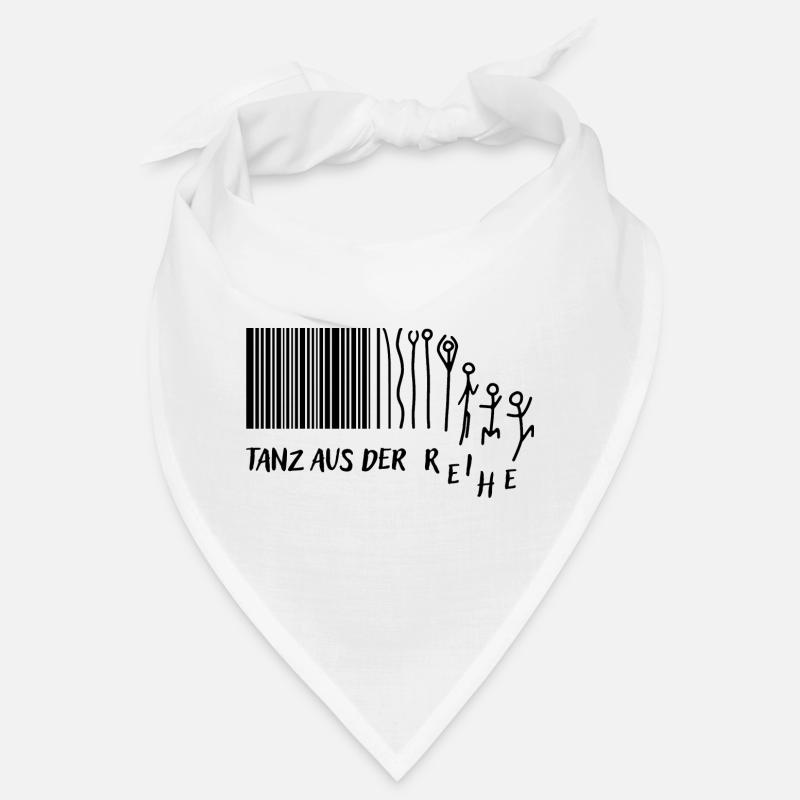 "Tanz aus der Reihe" Strichmännchen Strichcode Bandana