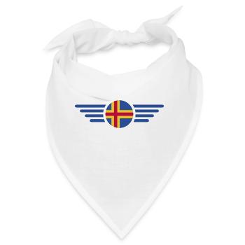 Ich liebe Åland, Eleganz Stil Design T-Shirt - Bandana - Weiß - Vorne