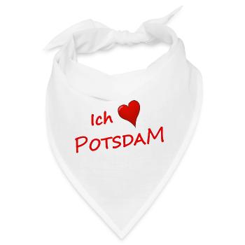 ICH LIEBE POTSDAM - Bandana - Weiß - Vorne