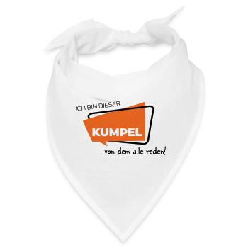 Ich bin dieser Kumpel von dem alle reden - Bandana - Weiß - Vorne