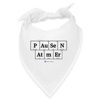 Pausen Atmer (helle Stoffe) - Bandana - Weiß - Vorne
