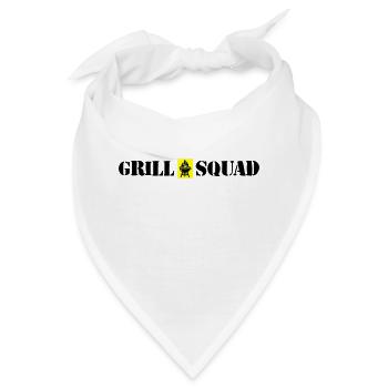 Grill Squad Grillen - Bandana - Weiß - Vorne