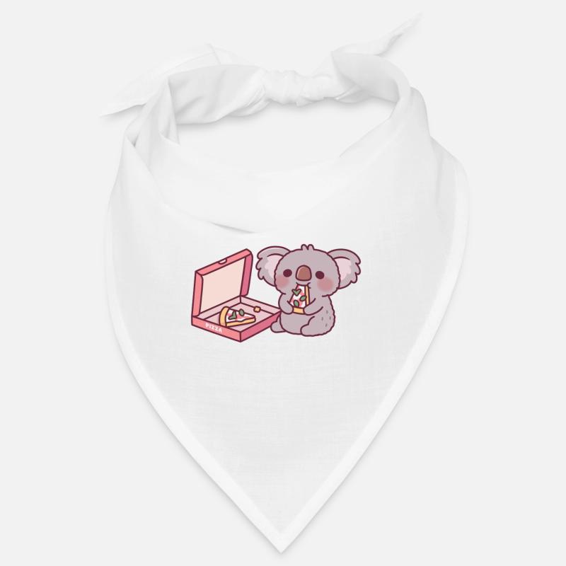 Süßer Koala-Bär, der Pizza isst Bandana