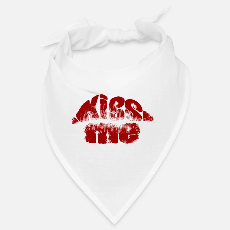 Küss Mich Graffiti Rot Bandana