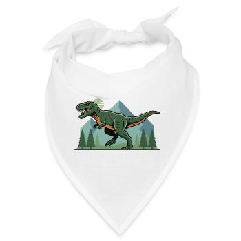 T-Rex Dinosaurier Tyrannosaurus Rex - Bandana - Weiß - Vorne