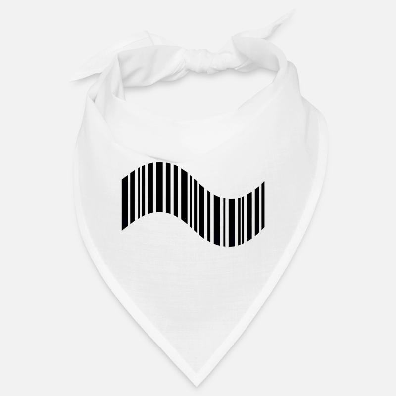 Barcode in Wellenform Bandana