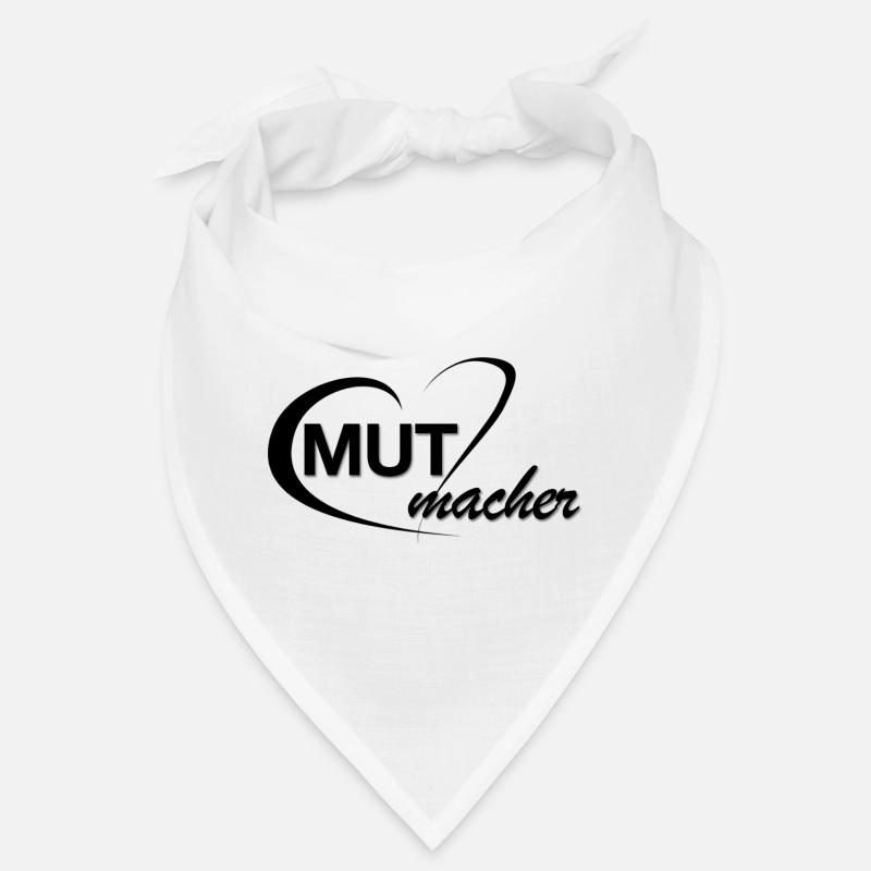 Mutmacher_Logo_schwarz - Bandana - Weiß