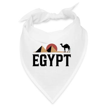 Pyramiden im Wüstenlicht - Bandana - Weiß - Vorne