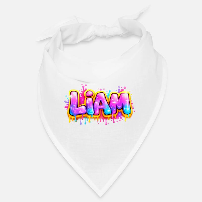 LIAM GRAFFITI NAME FOR PERFECT GIFT PRINTABLE  Bandana
