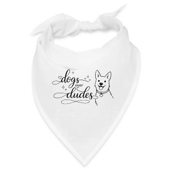 dogs over dudes - Bandana - Weiß - Vorne