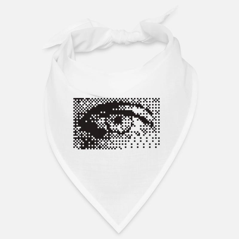 Midnight Pixel Eye Pattern Bandana
