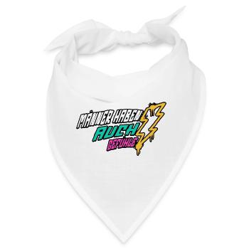 Retro-Blitz-Design Lustige Sprüche - Männergefühle - Bandana - Weiß - Vorne