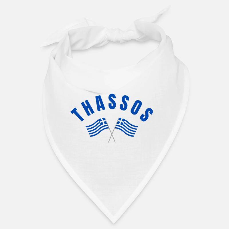 Thassos Drapeaux Grecs Croisés Bandana