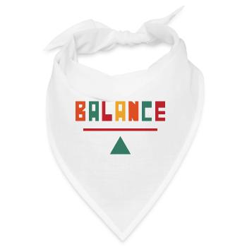 Balance Farbpalette über Linie - Bandana - Weiß - Vorne