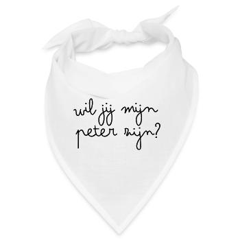 Willst du mein Pate sein? - Bandana - Weiß - Vorne