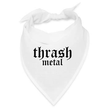 Thrash Metall - Bandana - Weiß - Vorne
