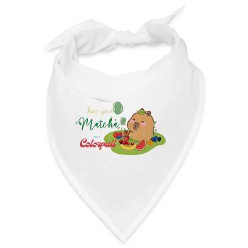 Verspielte Obstbärenplatte - Bandana - Weiß - Vorne