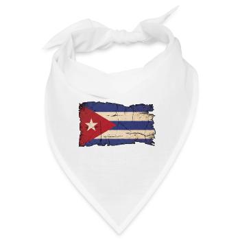 Kubanische Flagge - Bandana - Weiß - Vorne