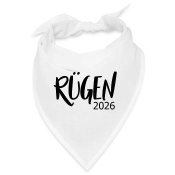 Ruegen_2026 - Bandana - Weiß - Vorne