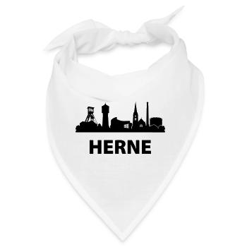 Herne Skyline - Bandana - Weiß - Vorne
