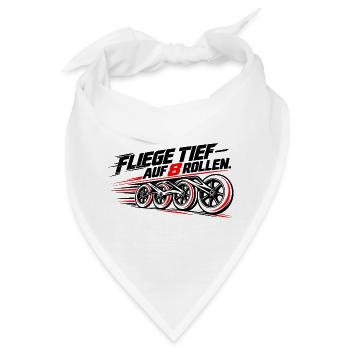 Fliege tief auf 8 Rollen Skate - Bandana - Weiß - Vorne
