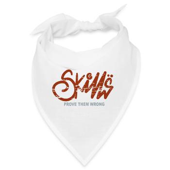 Skills Prove Them Wrong Retro Streetwear - Bandana - Weiß - Vorne