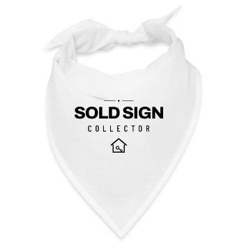 Makler - Sold Sign Collector - Immobilien - Bandana - Weiß - Vorne