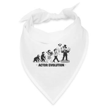 Actor Evolution: Vom Affen zum Schauspieler - Bandana - Weiß - Vorne