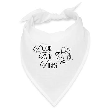 Buchmesse-Vibes - Bandana - Weiß - Vorne