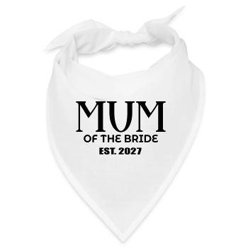 Mutter der Braut 2027 - Bandana - Weiß - Vorne