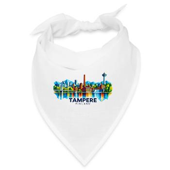 Tampere - Finland - Finnland - Suomi Skandinavien - Bandana - Weiß - Vorne