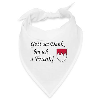 Gott sei dank Frank - Bandana - Weiß - Vorne