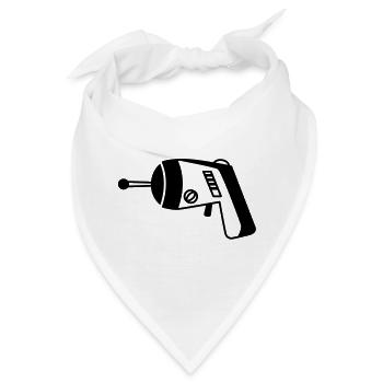 Phaser Pistole Weltall – Geek & Sci-Fi T-Shirt - Bandana - Weiß - Vorne