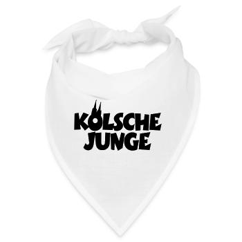 Kölsche Junge - Kölner Jungs aus Köln - Bandana - Weiß - Vorne