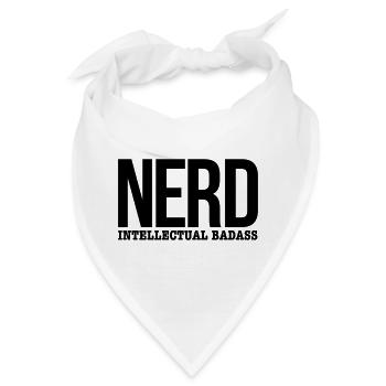 nerd - Bandana - Weiß - Vorne